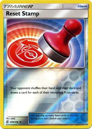 Unified Minds Reset Stamp #206/236 reverse holo
